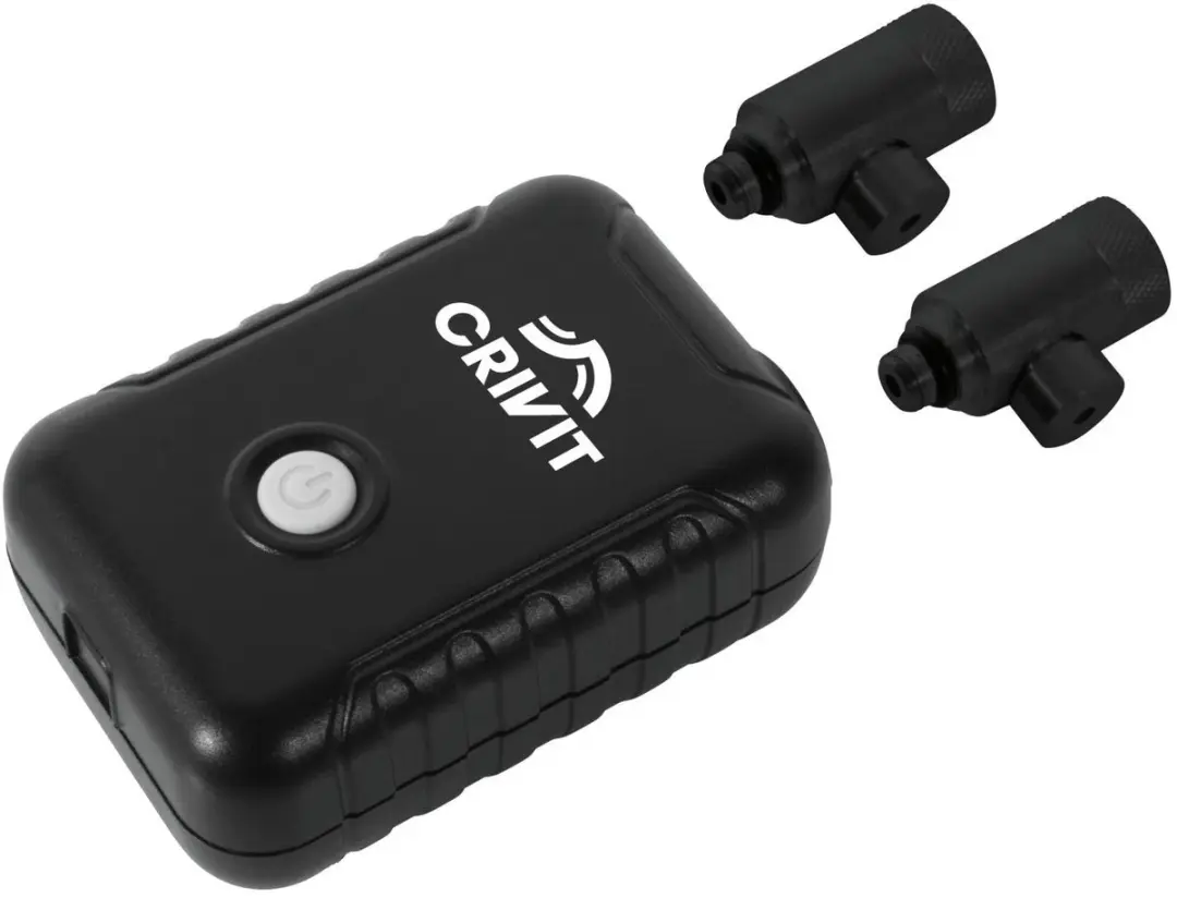 CRIVIT Mini-compressor 2 adapters: Schraderventiel en Prestaventiel