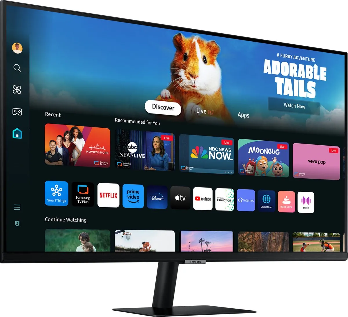 Samsung Smart M5 LS27DM502EUXEN Monitor 27" - Full HD - VA-paneel