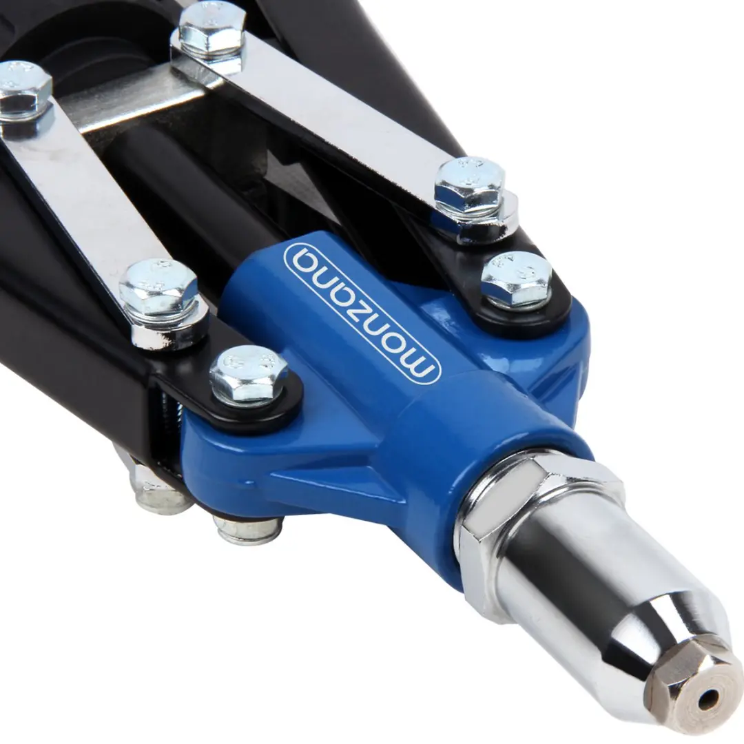 Deuba Popnageltang Klinknageltang - 5 Adapters - Blauw