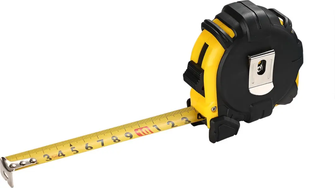 deuba Monzana Meetlint 5m Autorolsysteem 107153 - Zwart/Geel