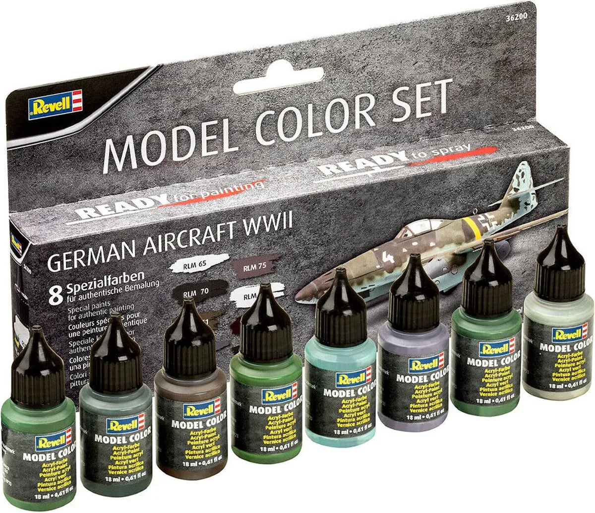 Revell Hobbyverf Model Color Duitse Vliegtuigen WWII - 8x17ml