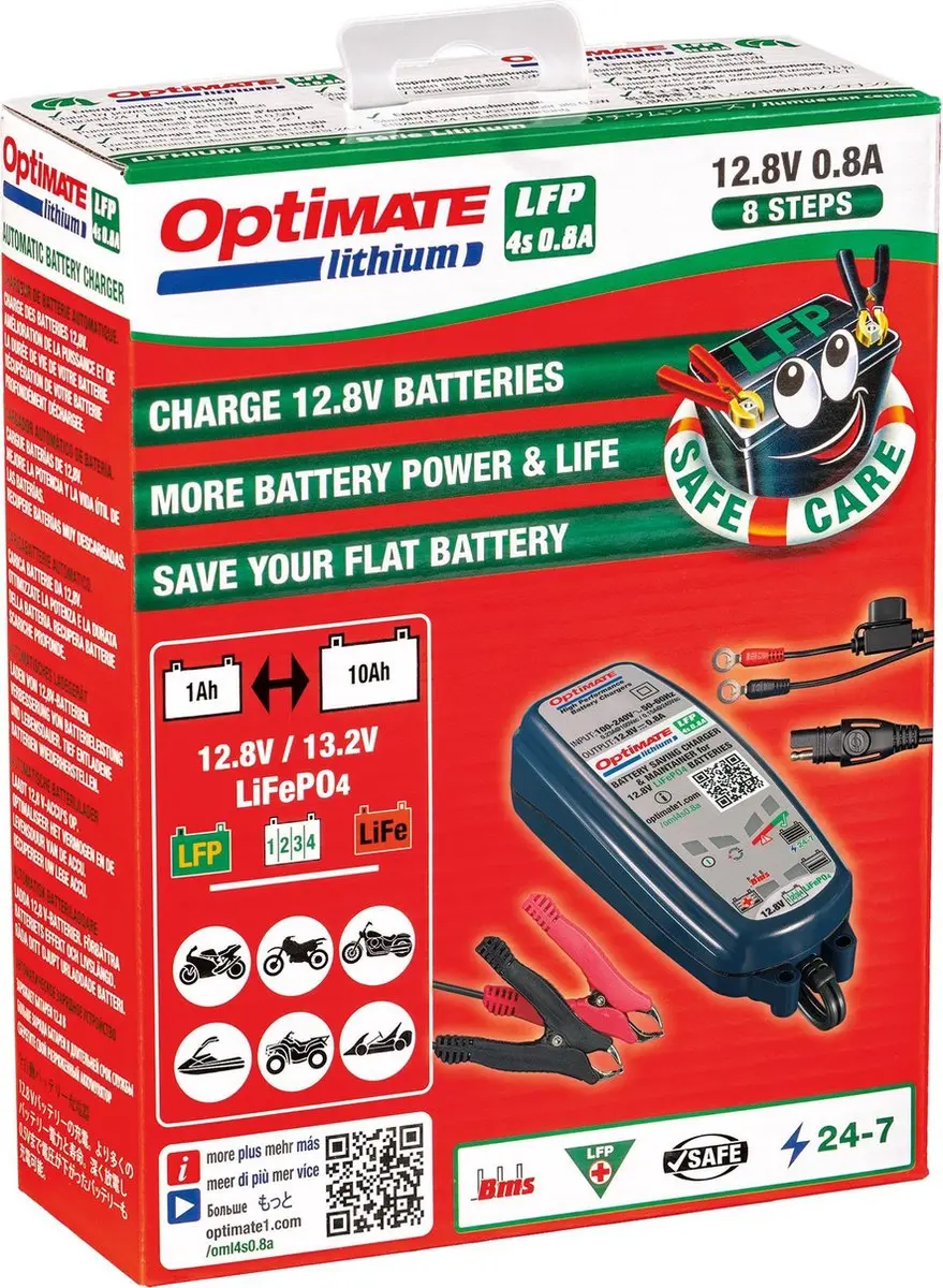 Optimate Tecmate TM470 Lithium Acculader 12V 0,8A