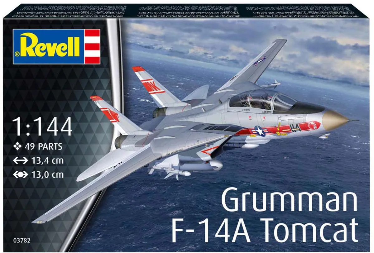 Revell 03782 Grumman F-14A Tomcat Modelbouwpakket - 1:144 - Vliegtuig - 49 Onderdelen