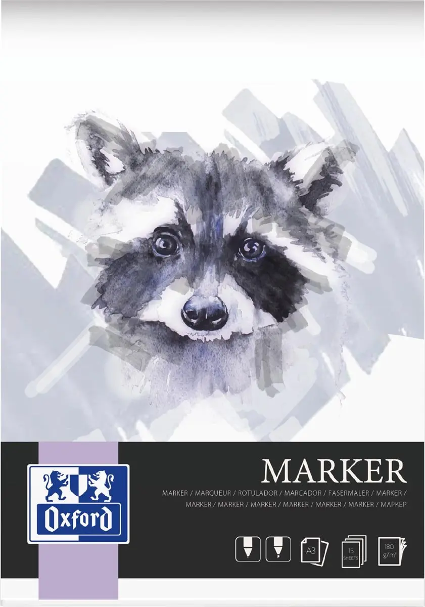 Tekenblok oxford marker a3 15 vel
