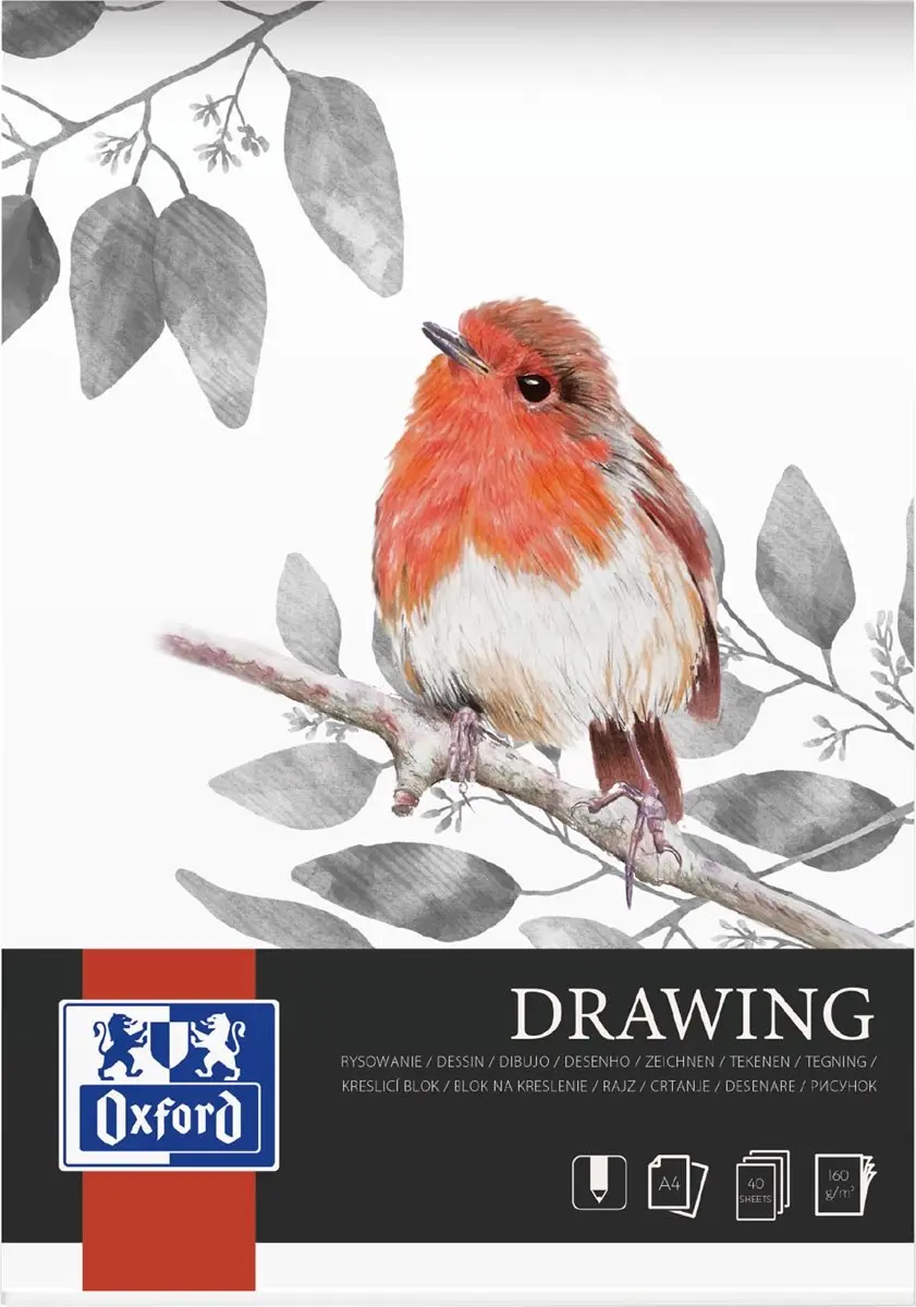 Tekenblok oxford drawing a4 40 vel