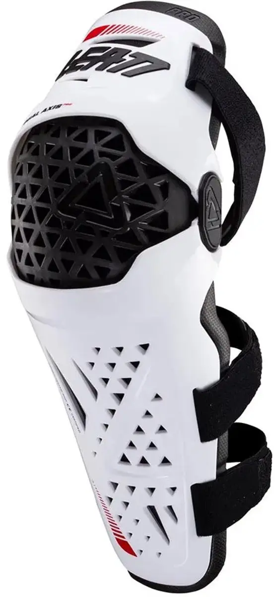 Leatt Dual Axis Pro Knie- en Scheenbeschermers L/XL - Wit