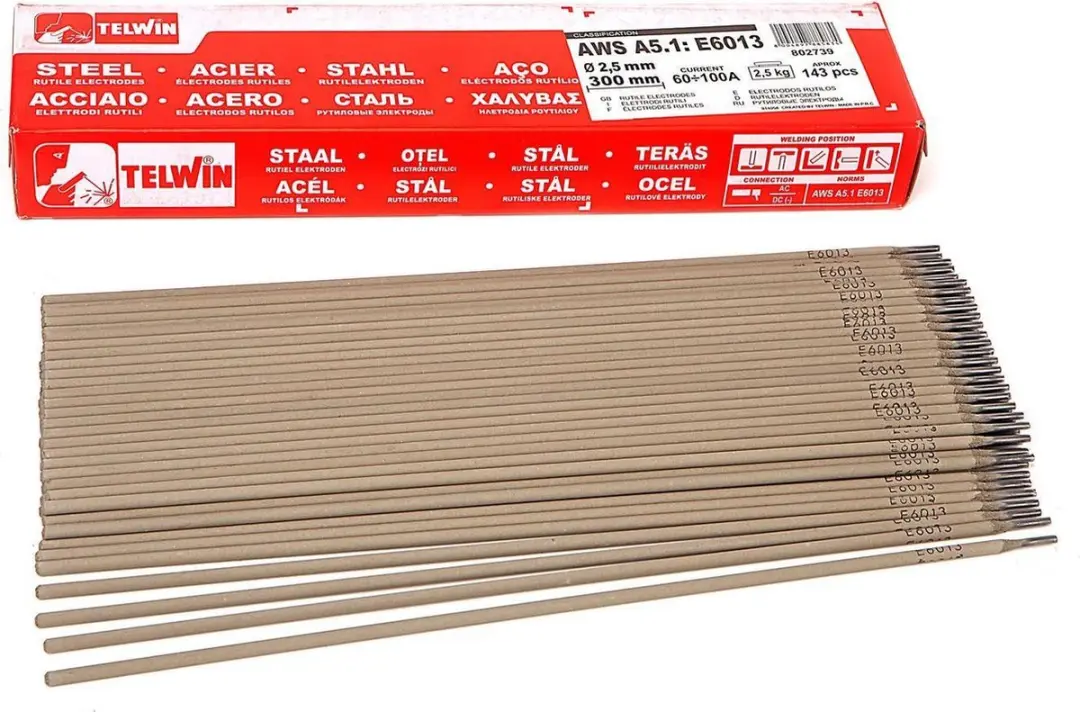 Telwin Rutiel Laselektroden E 6013 Ø 3.2 x 350 mm. 125 Stuks