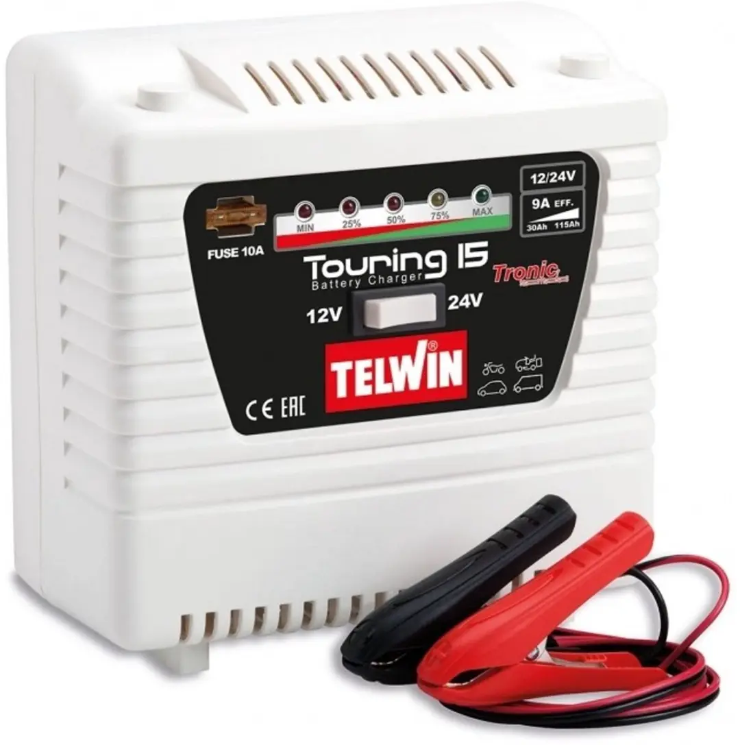 Telwin Touring 15 Tronic Acculader 230V