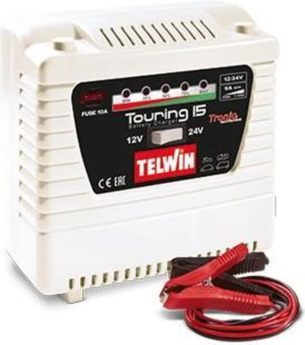 Telwin Touring 15 Tronic Acculader 230V - 12V/24V