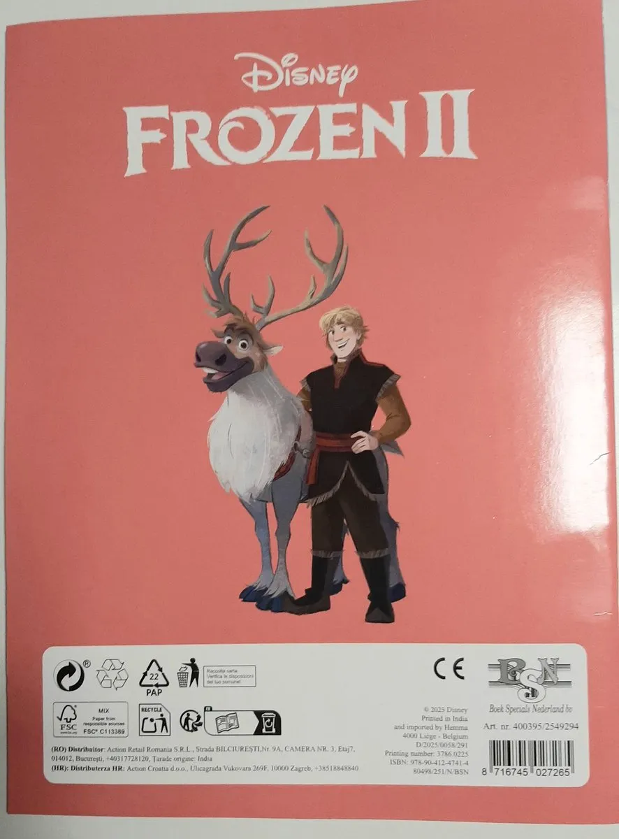 Disney Frozen II Kleurboek - 32 Bladzijden - Multicolor