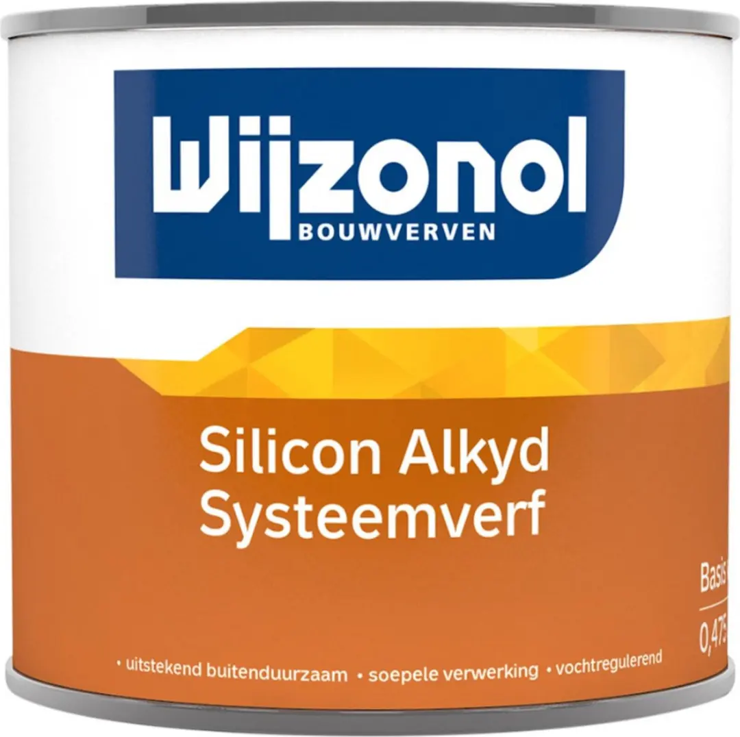 Wijzonol Silicon Systeemverf 1L - Wit