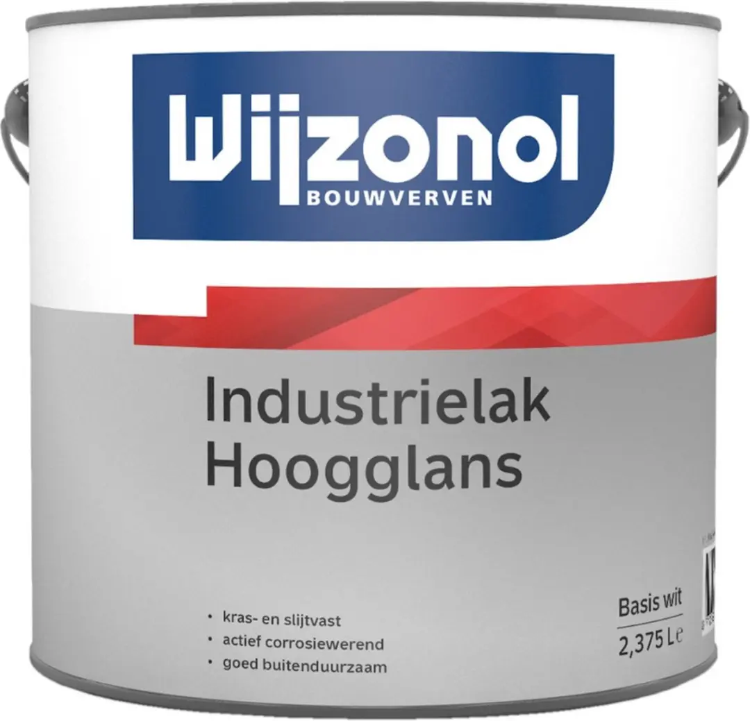 Wijzonol Industrielak Hoogglans 2.5L - Wit