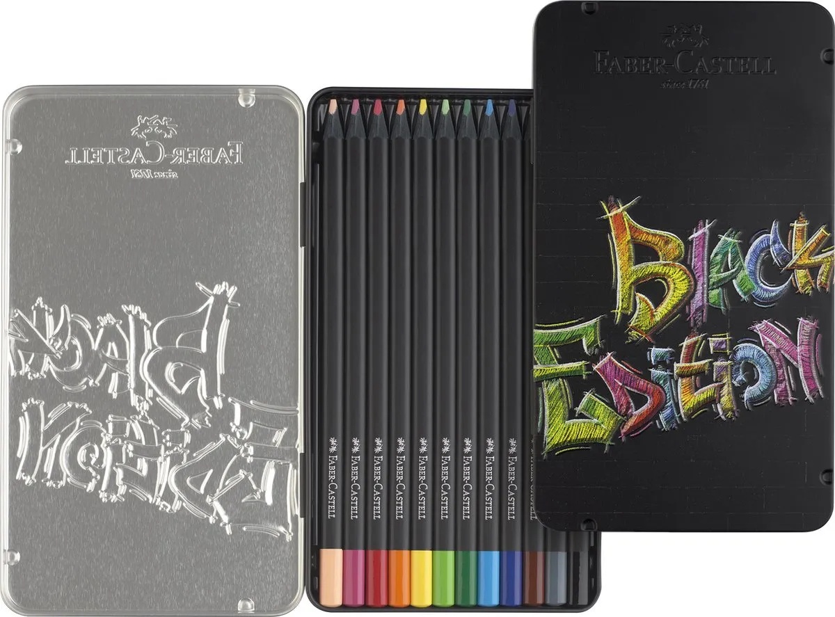 Faber-Castell Black Edition FC-116413 Kleurpotloden - 12 Stuks