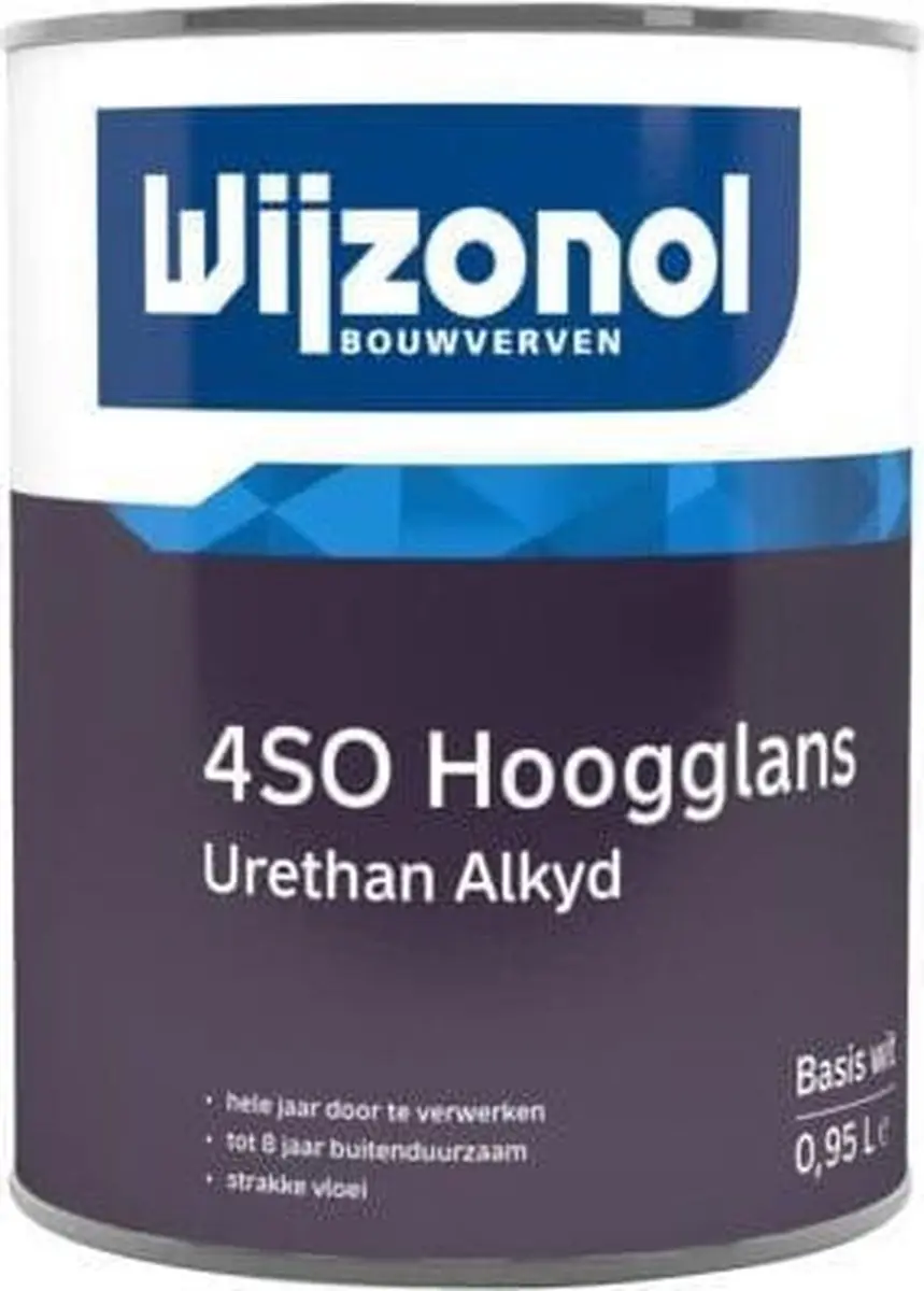 Wijzonol 4so Hoogglans 1L - Wit