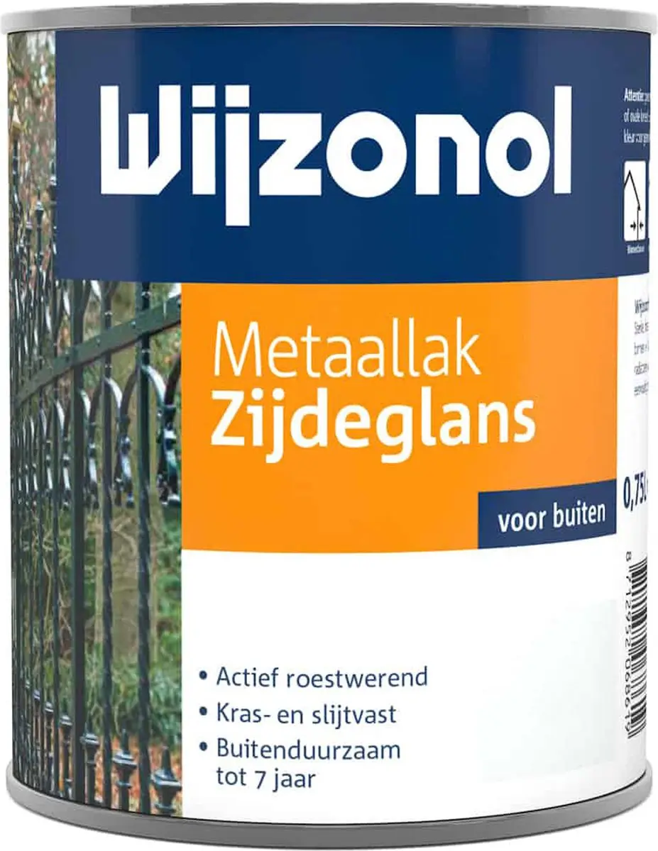 Wijzonol Metaallak Zijdeglans Cremewit 750ml