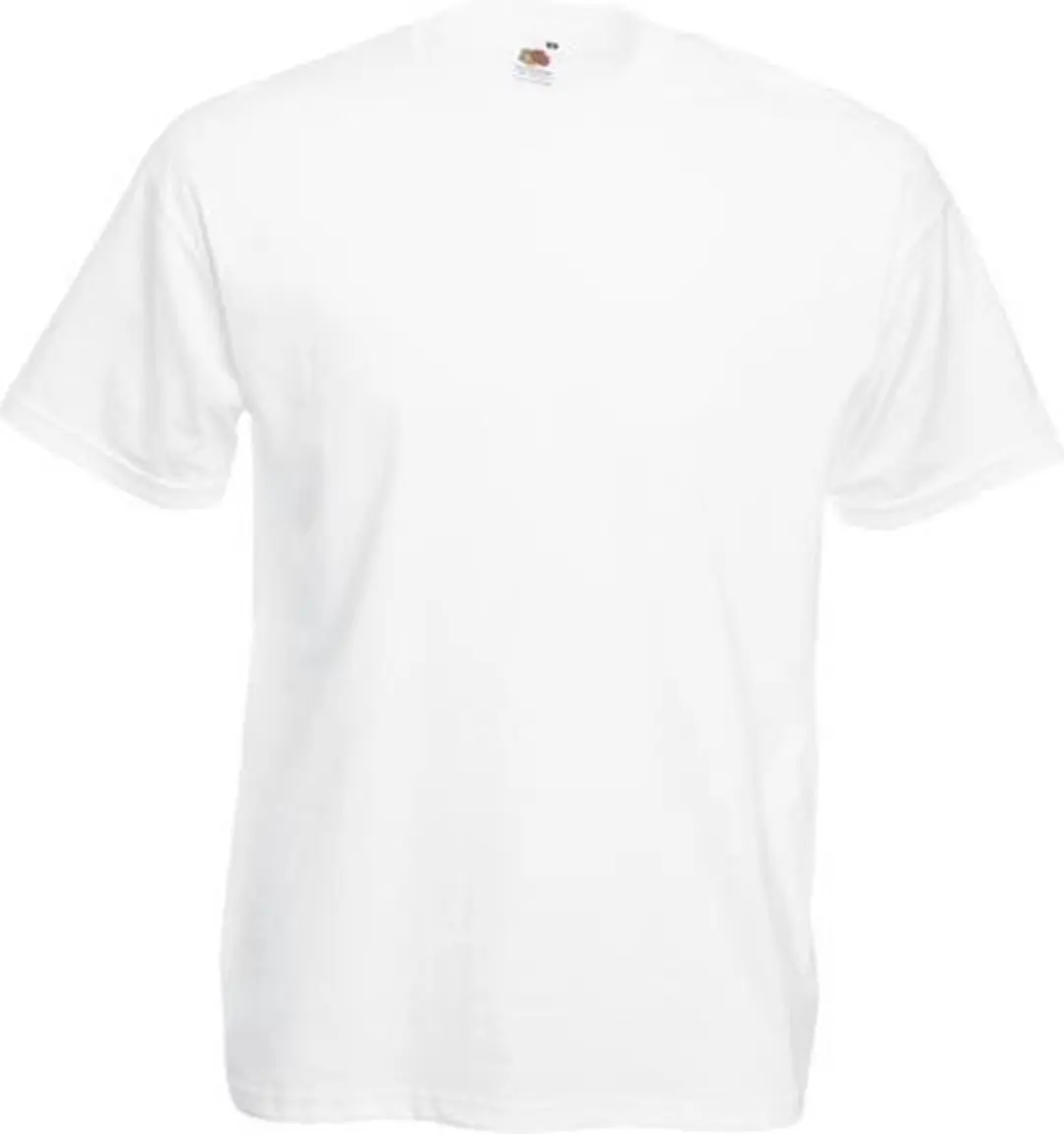 5 witte Fruit of the Loom t-shirts maat 3XL