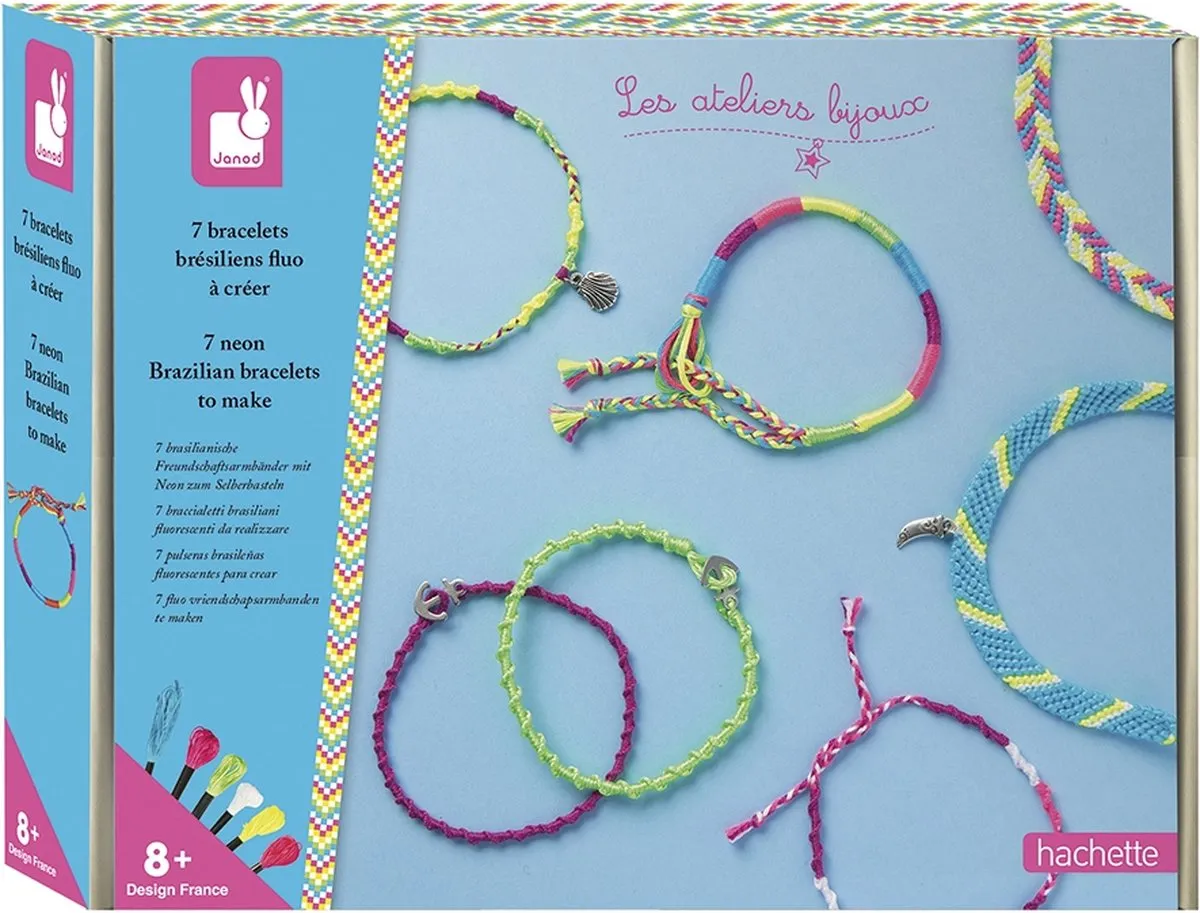 Janod Neon Armbandjes Maken Set