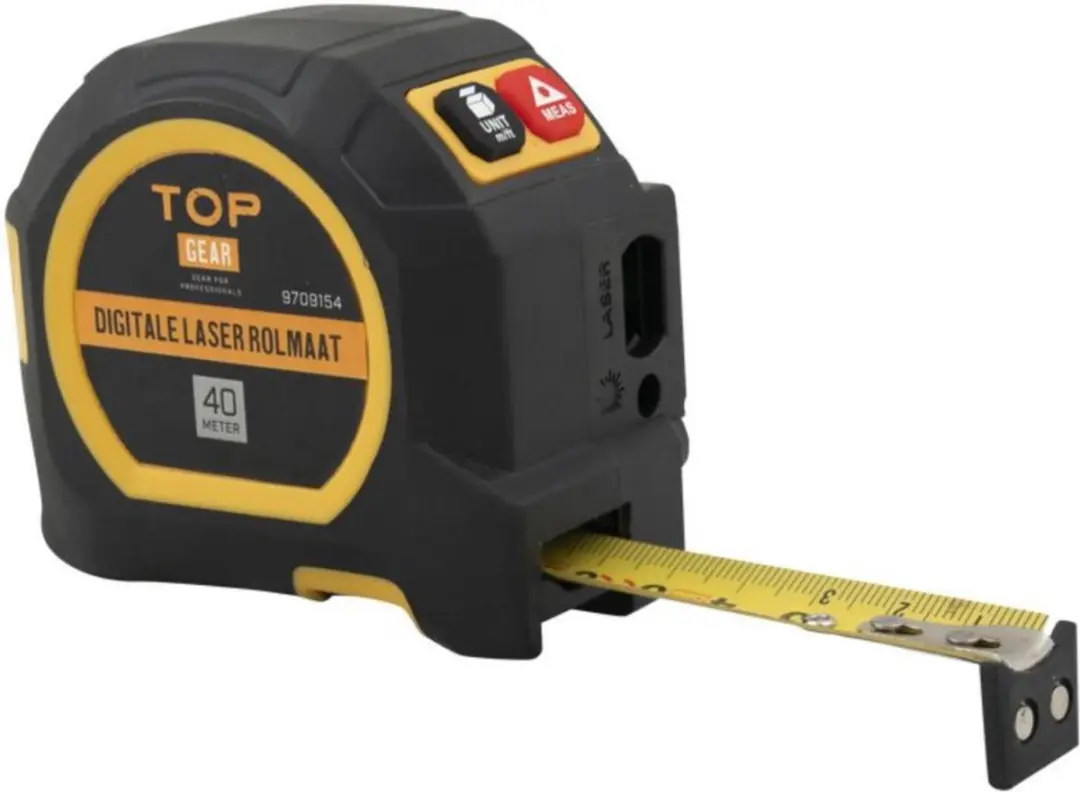 Topgear Digitale Rolmaat 5 meter- met 40 meter Laser