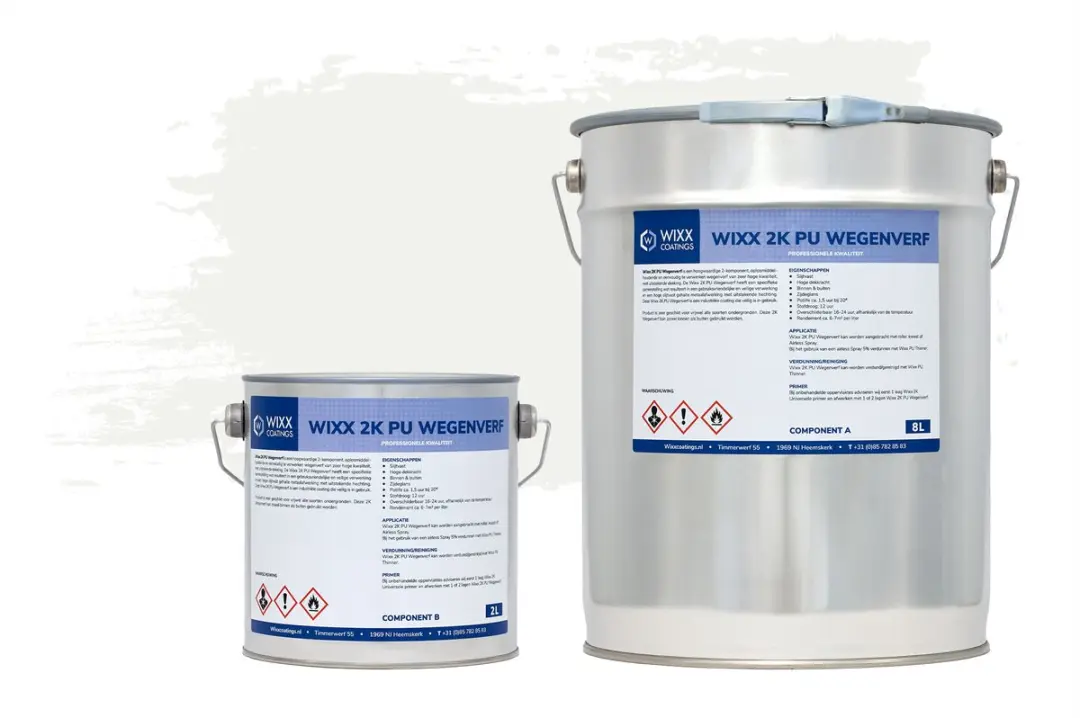 Wixx 2K PU Wegenverf Lijnenverf 5L - Wit