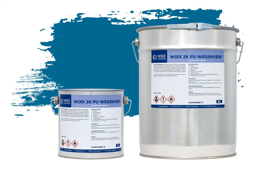 Wixx 2K PU Wegenverf Lijnenverf 5L - Wit