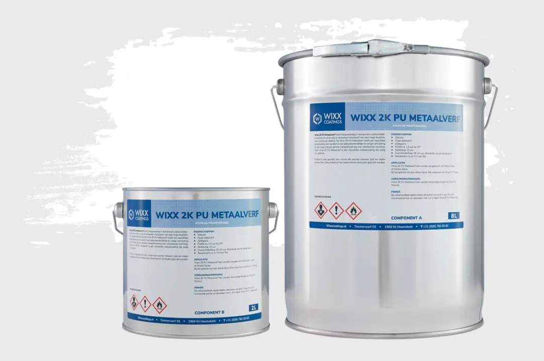 Wixx 2K PU Metaalverf 10L - RAL 9001 Crèmewit