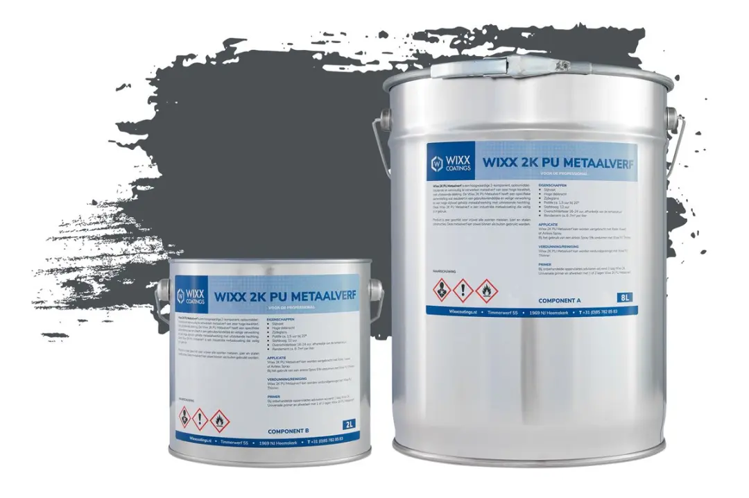 Wixx 2K PU Metaalverf 5L - RAL 9001 Crèmewit