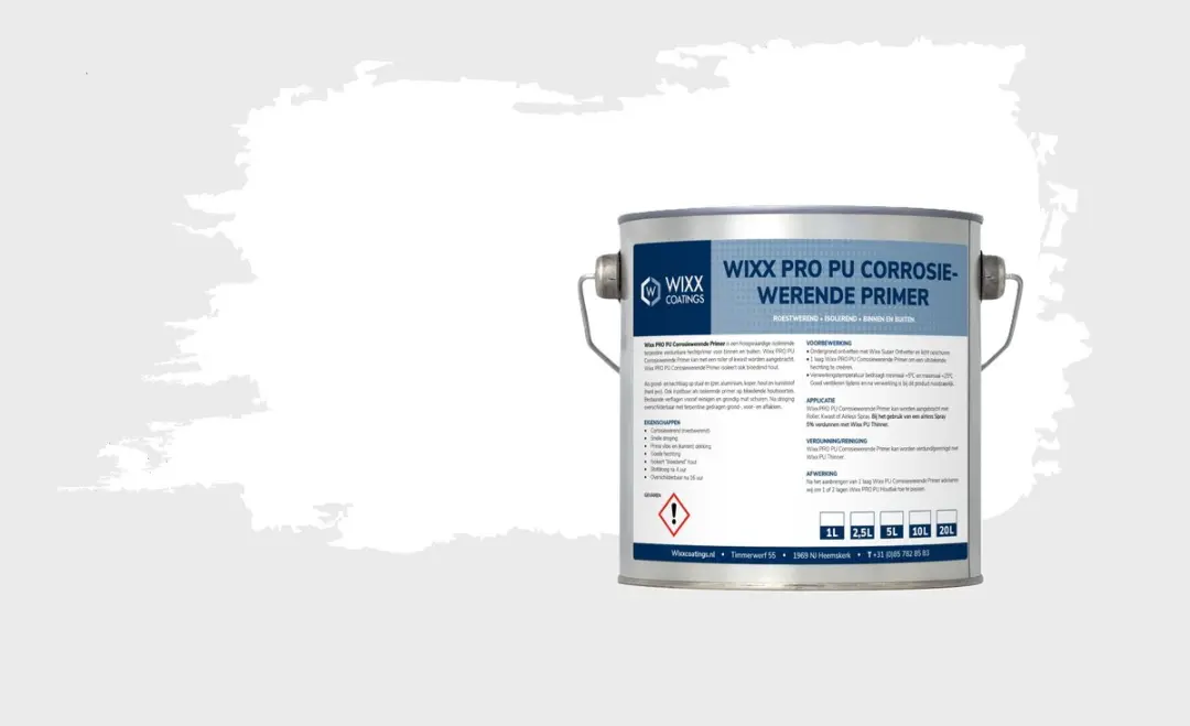 Wixx PRO PU Corrosiewerende Primer 5L - Wit