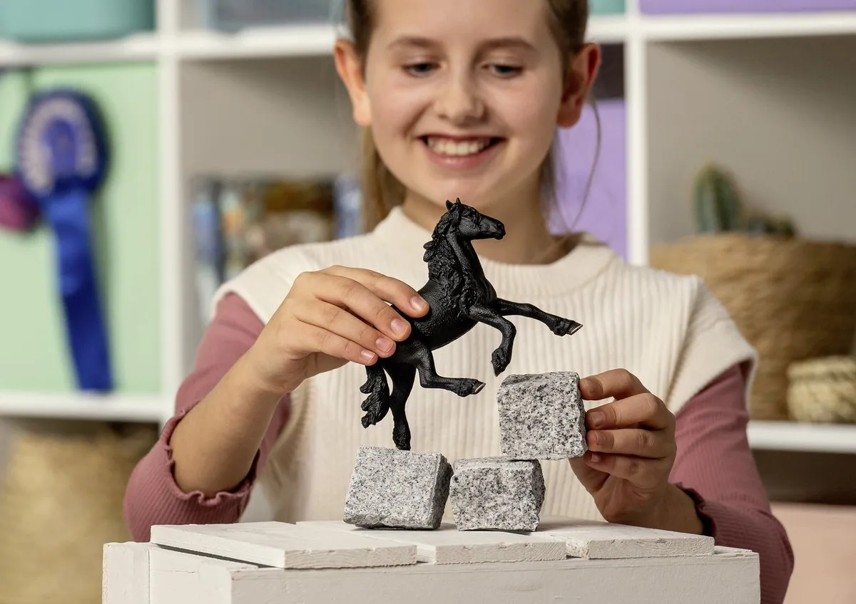 Schleich Horse Club Friese Hengst 13975 - Zwart