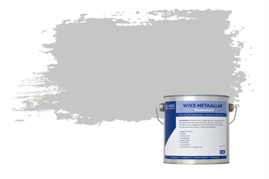 Wixx Aqua Metaallak Roestwerend 2.5L