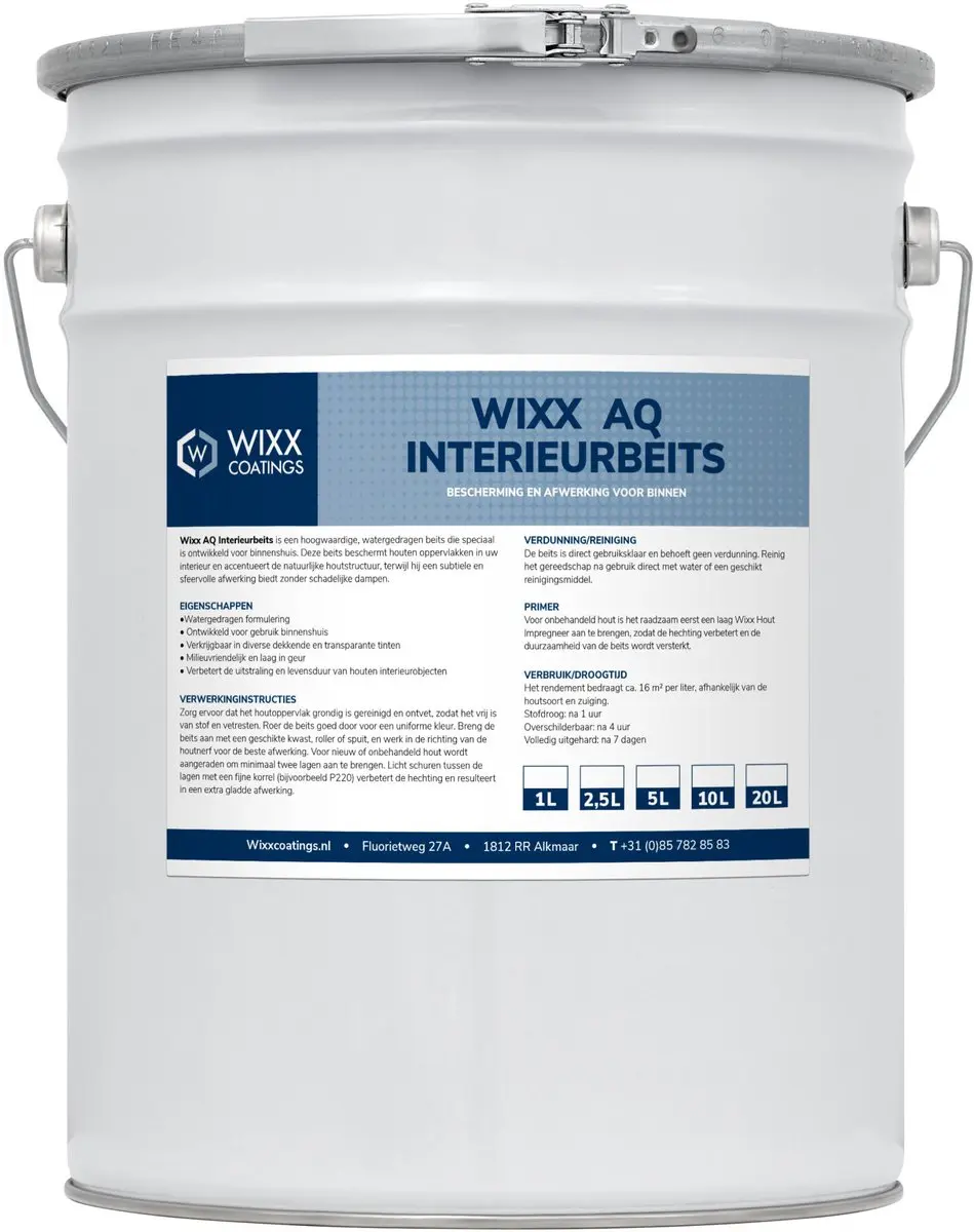 Wixx AQ Interieurbeits 5L - Antraciet