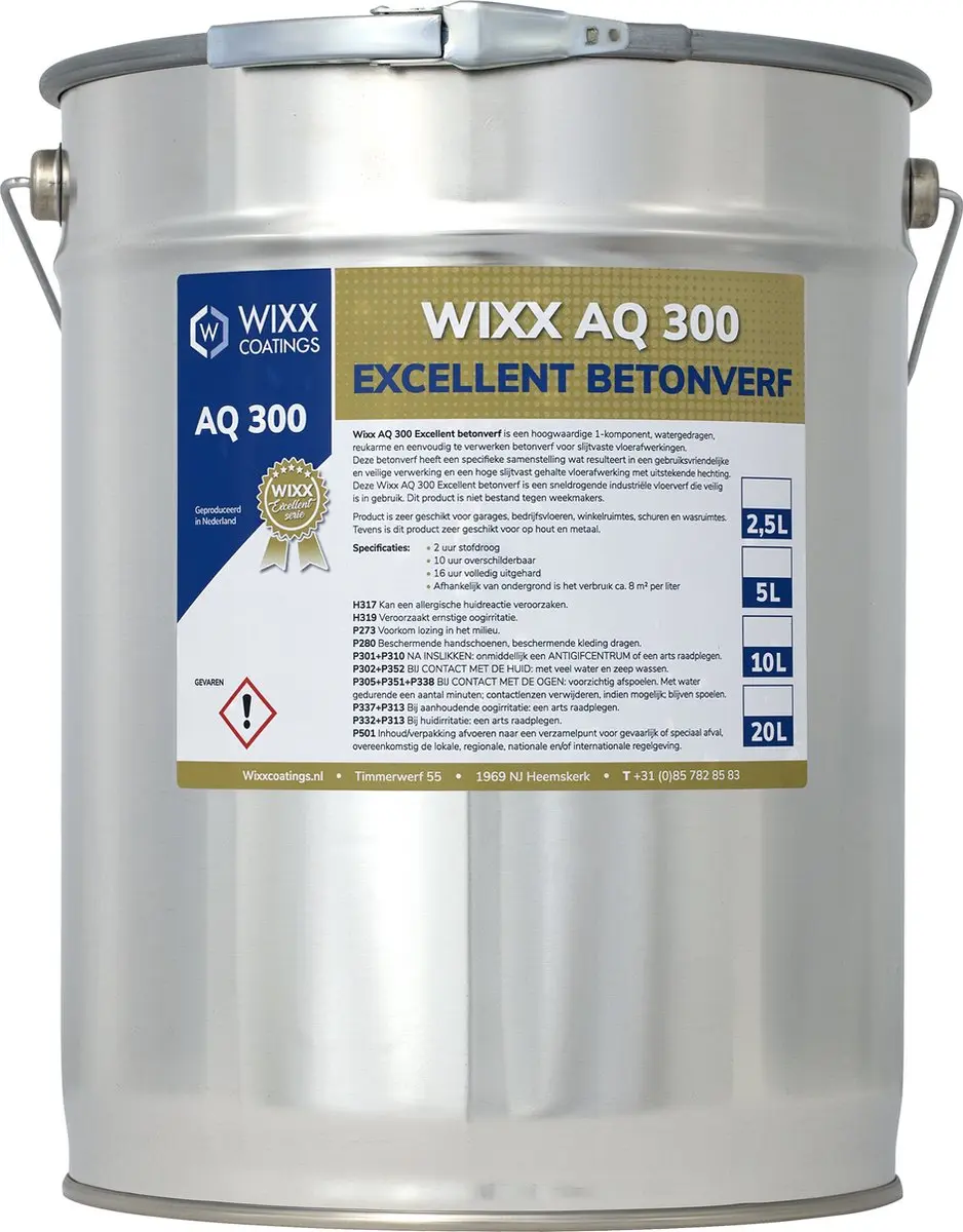 Wixx AQ 300 Excellent Betonverf 20L