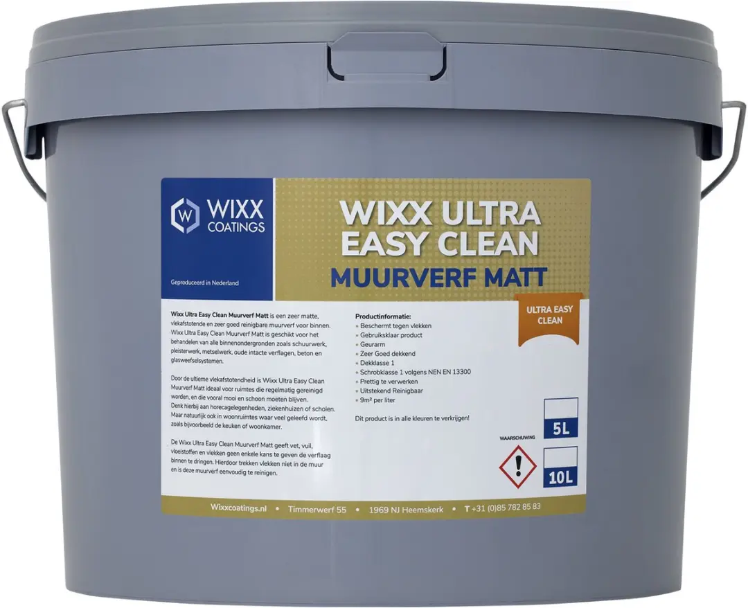 Wixx Ultra Easy Clean Matt Verf 10L - Wit