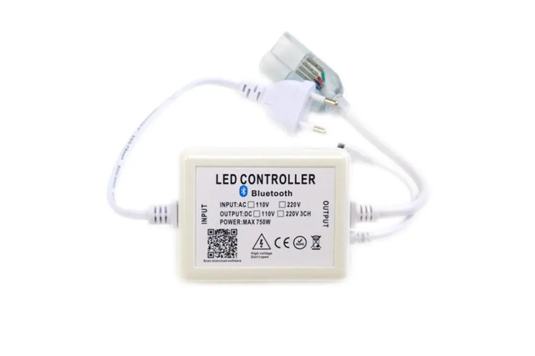 Groenovatie LED Neon Flex RGB Bluetooth Controller - Aansluitstekker met afstandsbediening
