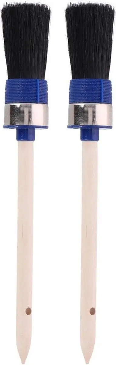 Set van 2x Ronde verfkwast