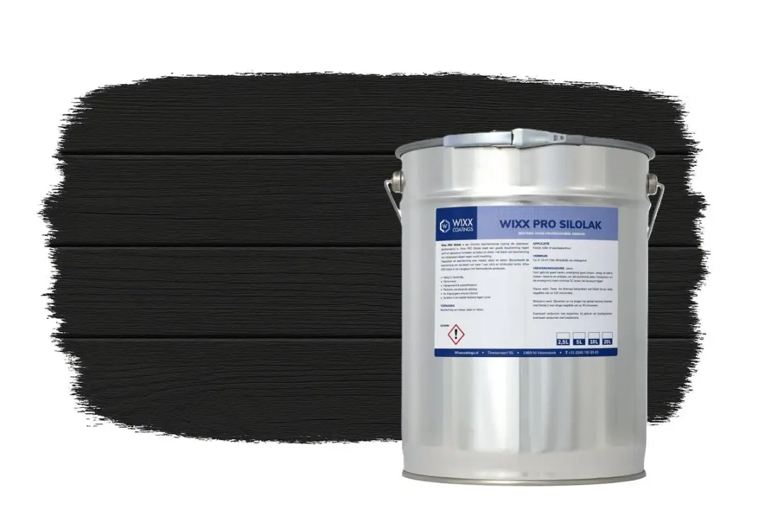 Wixx PRO Silolak Zwart 5L