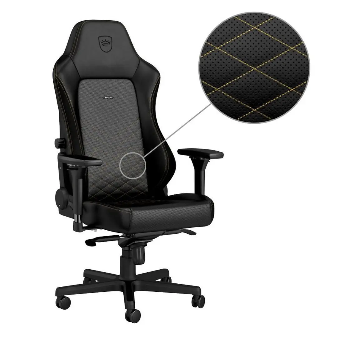 Noblechairs HERO Series Gamestoel NBL-HRO-PU-GOL - Zwart/Goud