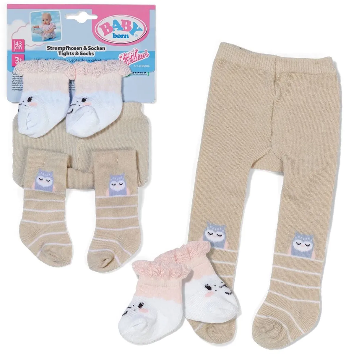 Baby Born Maillot en Sokken 43cm - Meerkleurig