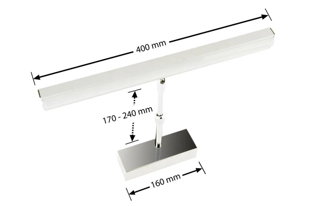 Groenovatie LED Spiegelverlichting 5W Warm Wit - Aluminium