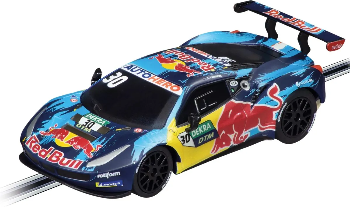 Carrera Go!!! Ferrari 488 GT3 Red Bull AF Corse No.30 Auto - Rood