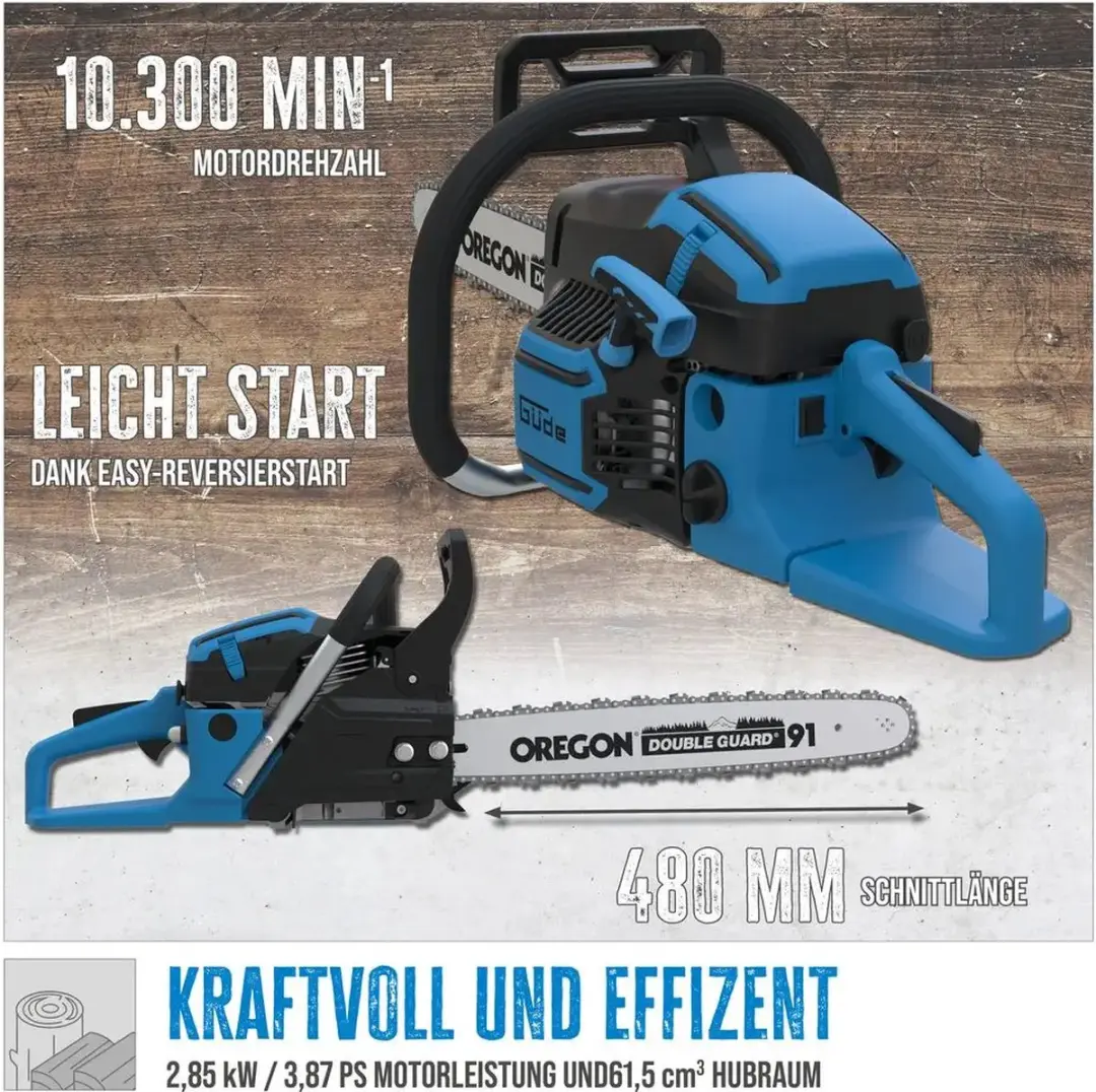 Güde KS 500-62 Benzine Kettingzaag 2867W - 50cm
