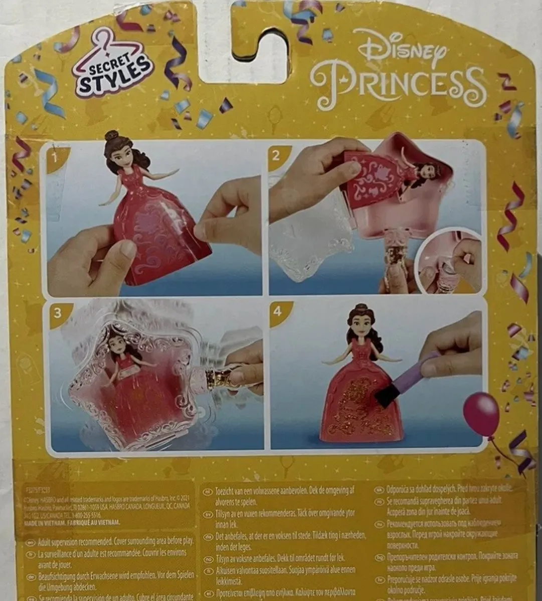 Disney Princess Magic Glitter Belle Speelfiguur - Multi