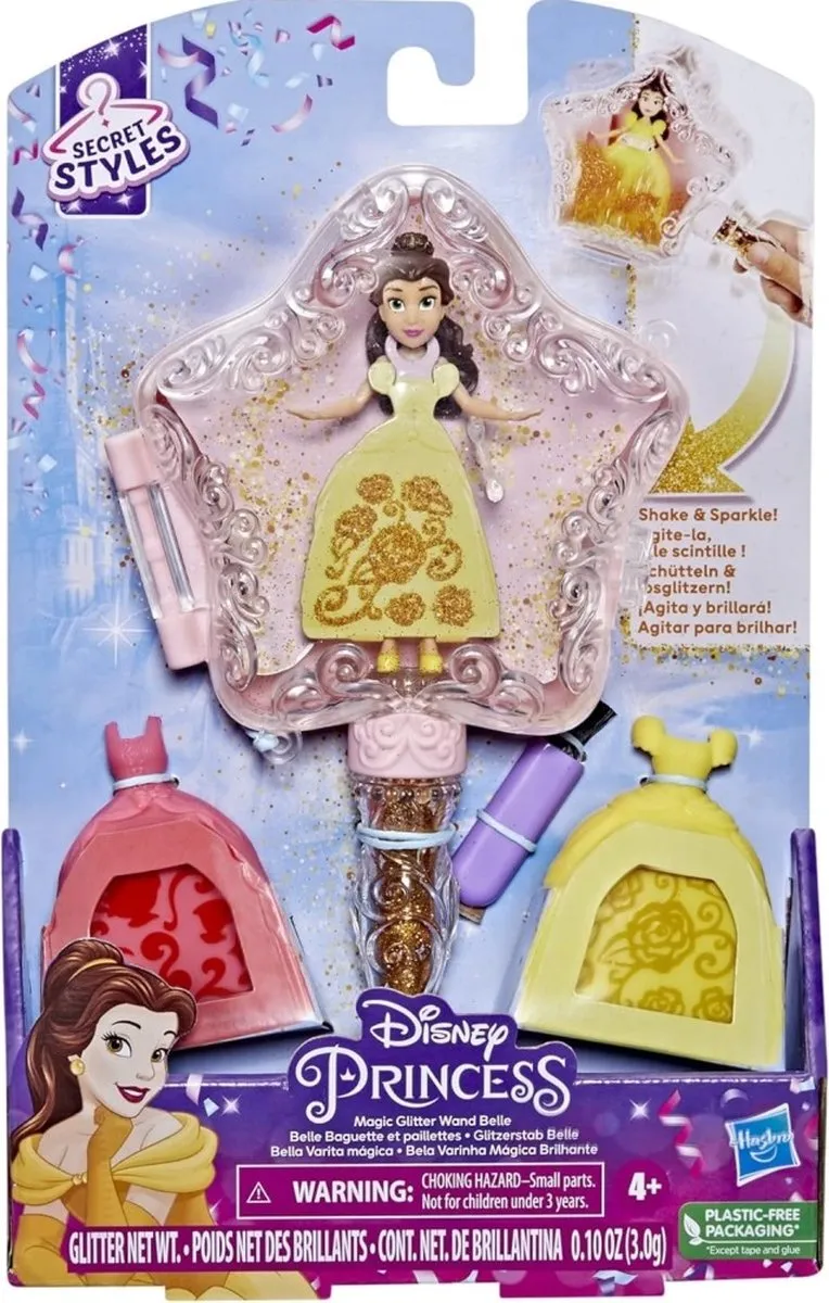 Disney Princess Magic Glitter Belle Speelfiguur