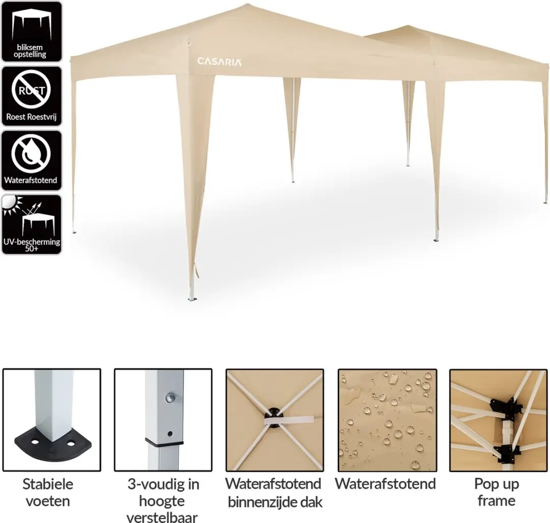 deuba Partytent 6x3x2m - Creme