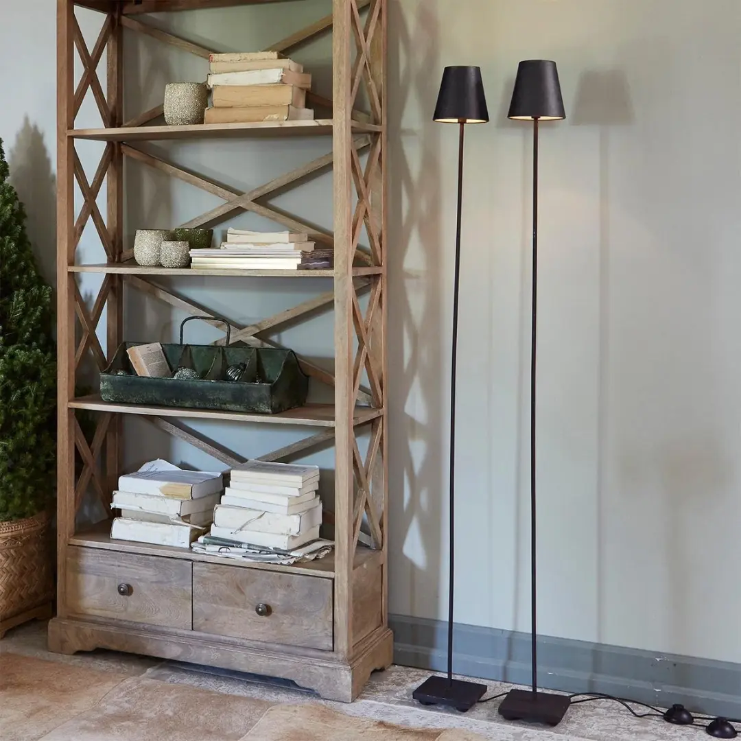 Loberon Tacoma Staande Lamp - 2 Stuks - Zwart - afbeelding 6 van 6