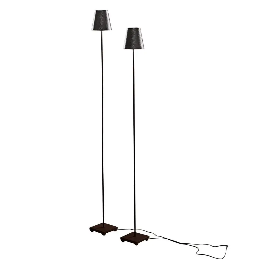 Loberon Tacoma Staande Lamp - 2 Stuks - Zwart