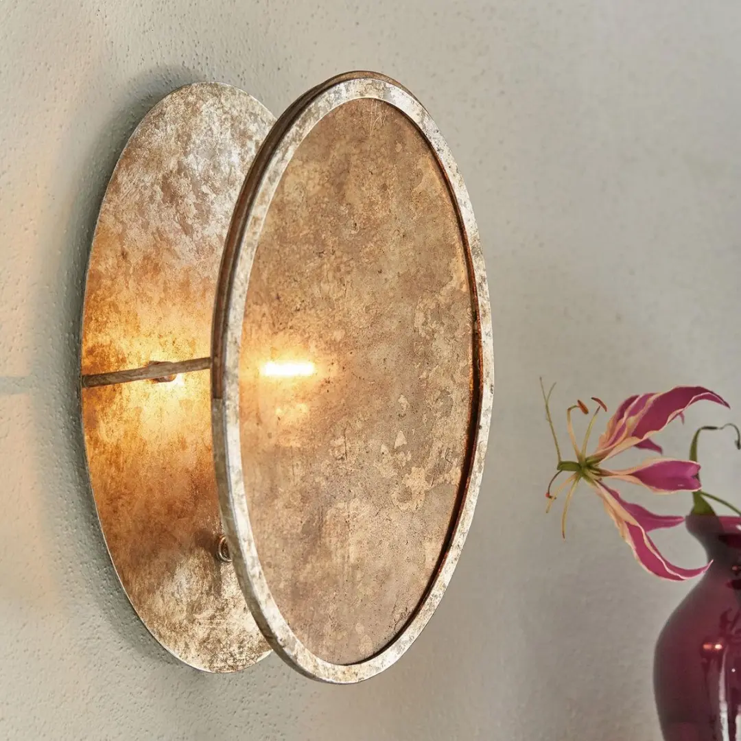 Loberon Wandlamp Crix Antiekgoud