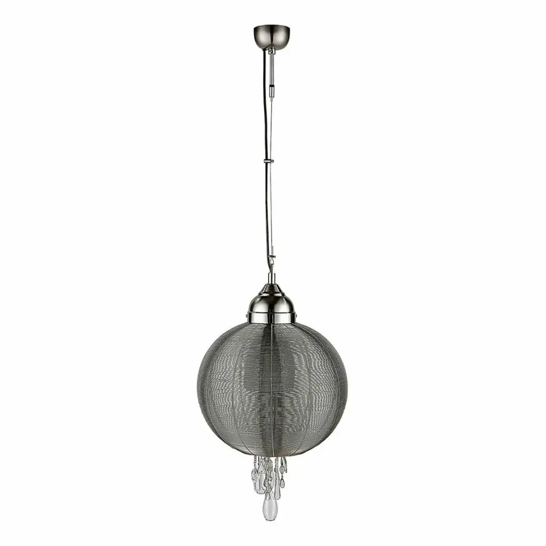 Loberon Sunbrook Hanglamp - Ø40cm - Zilverkleurig