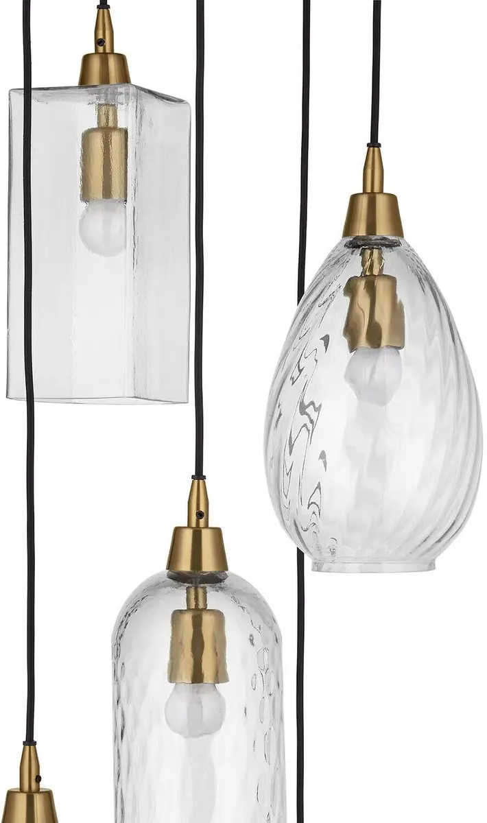 Loberon Brightmoor Hanglamp - Ø35cm - Goudkleurig
