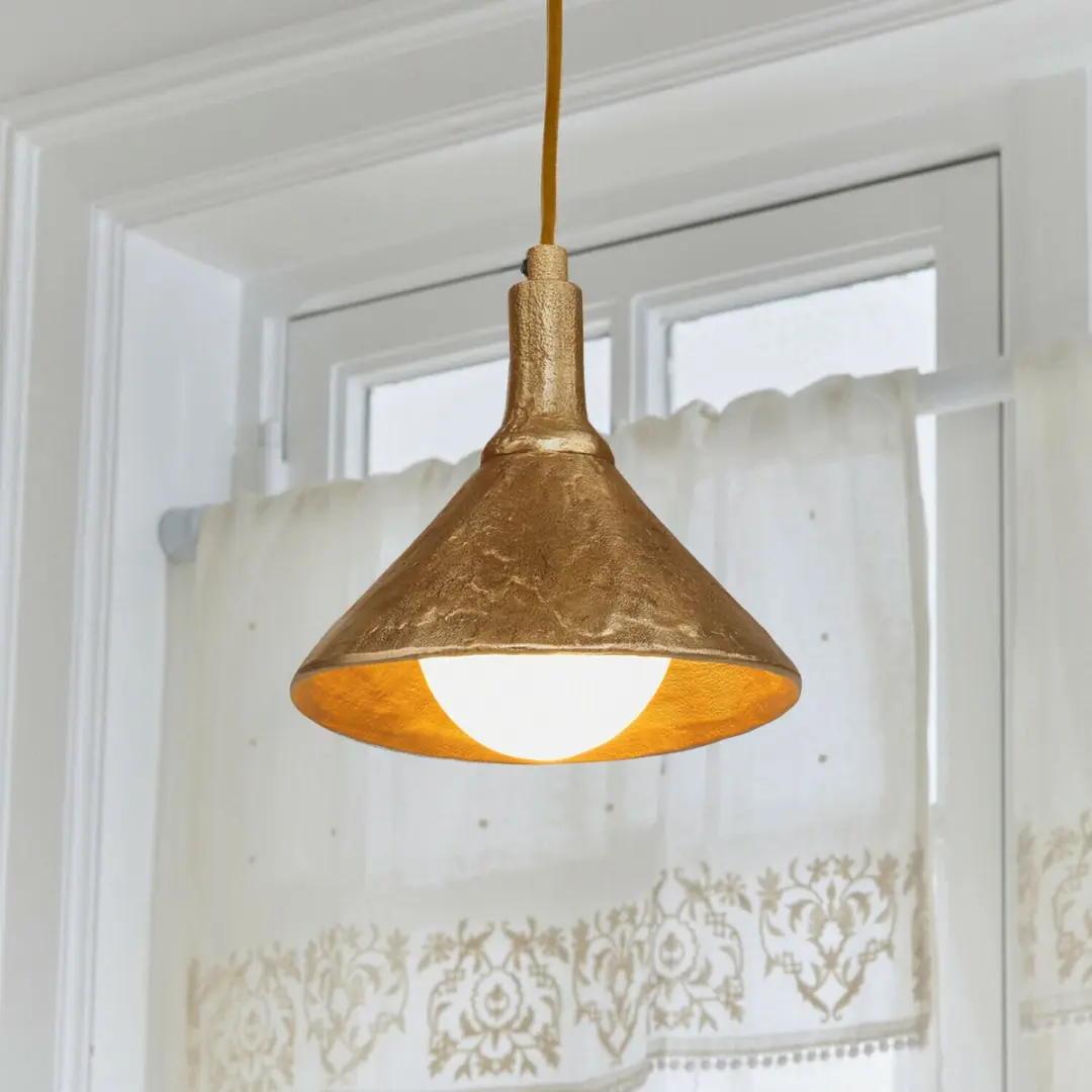 Loberon Hanglamp Quenlivre Antiekmessing - Ø20cm