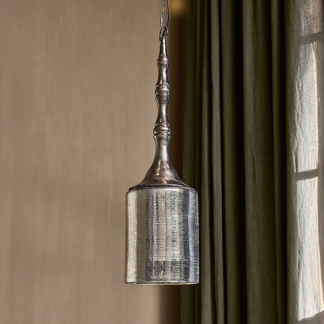 Loberon Hanglamp Zahureh - 40W - Ø20cm - Silber/Bronze